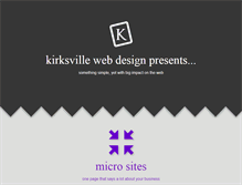 Tablet Screenshot of micro.kirksvillewebdesign.com